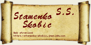 Stamenko Škobić vizit kartica